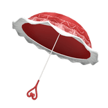 Red Valentines Parasol