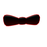 Red Void Bow Tie - Cartoony Outline