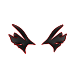 Red Void Neck Collar - Cartoony Outline