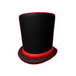 Red Void Top Hat - Cartoony Outline