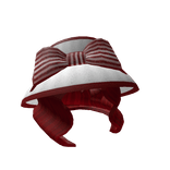 Retro Red Holiday Hat-Hair