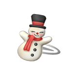 Retro Snowman Hairclip