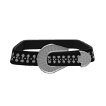Rhinestone Belt -  Black