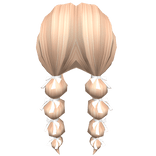 Ribboned Bubbly Blonde Pigtails