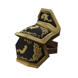 Right Mighty Knight Pauldron in Black