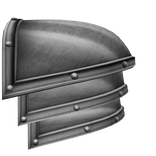 Right Steel Crusader Pauldron