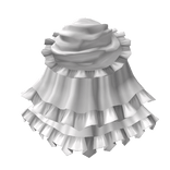 Rococo Back Bustle White