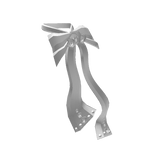 Rose Chiffon Scarf in White