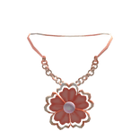 Rose Gold Flower Charm Necklace 3.0