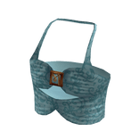 Ruched Halter Crop - Teal Swirl