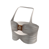 Ruched Halter Crop - White