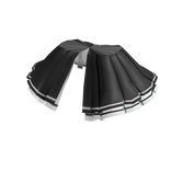 Ruffle Accent in Black