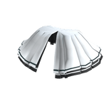 Ruffle Accent in White