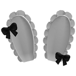 ୨୧ Ruffle Bunny Ears White ♡