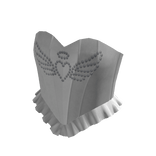 Ruffle Sparkly Angel Corset Top White