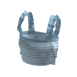 Ruffled Tank Top - Blue Stripes