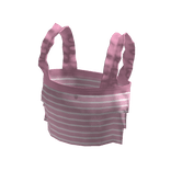 Ruffled Tank Top - Pink Stripes