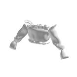 Ruffled White Top with Sleeves