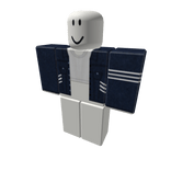 ⚡SALE⚡ dark blue jacket w white crop top