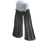 Samurai Pants(White and Gray)