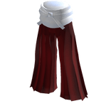 Samurai Pants(White and Red)