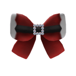 Santa Bow Red