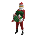 Santa Carrying You In A Gift Box Costume