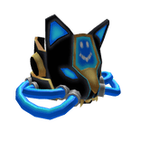 Sci-fi Panther Mask(Black and Blue)