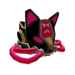 Sci-fi Panther Mask(Black and Red)