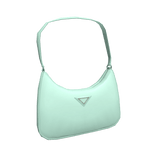 Seafoam Green Nylon Shoulder Bag 