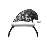 Sequin Santa Tiara Headband Black