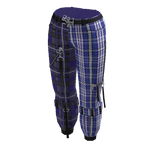 Shadow High Uma blue plaid zipper pants