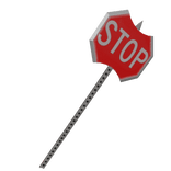 Sharpened Stop Sign