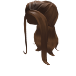 Shimmering Brown Braided Ponies