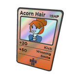 Shiny Acorn Hair Trading Card