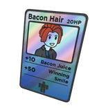 Shiny Bacon Hair Trading Card