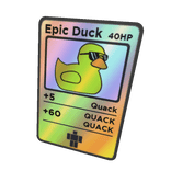 Shiny Epic Duck Trading Card