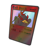 Shiny Evil Duck Trading Card