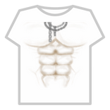 Shiny Muscles Buff Chain Boy Man Slender Abs y2k