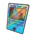 Shiny Toothy Deer Trading Card