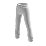 Shiny White Jogger Pants