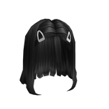 Short Black Hair with Clips