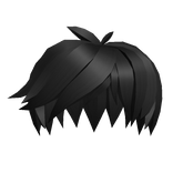 Short Black Swept Hairstyle