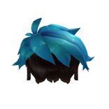 Short Blue Split Hair