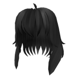 Short Cute Anime Hair in Black