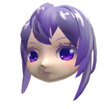 Short Purple Anime Mask
