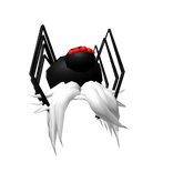 Short Spiky White Large Spider Friend Anime