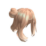 Shoulder Length Blonde Bun & Ombre