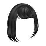 Side Swept Bangs in Black