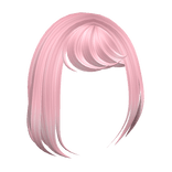 Side Swept Bangs in Pink